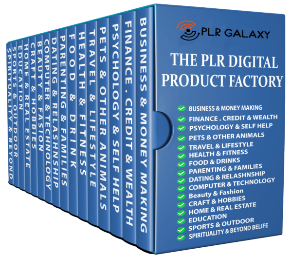 The PLR Digital Product Factory - Mega Bundle - All 16 PLR Categories